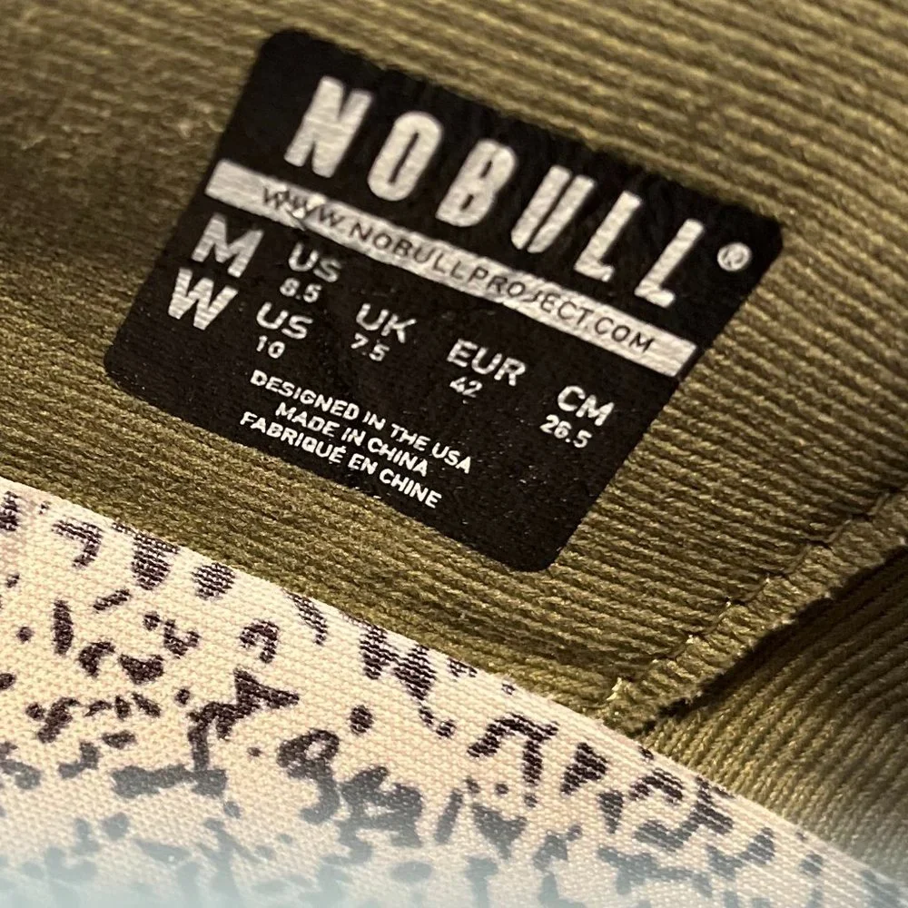 NOBULL Olive Green Knit Training Sneakers